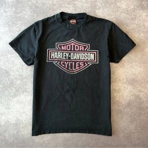 Vintage Harley-Davidson Alberta T-Shirt Black Skull Wings Size L